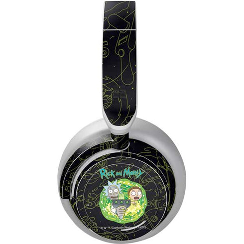 Adult Swim Rick and Morty Portal Travel Surface Headphones Skin